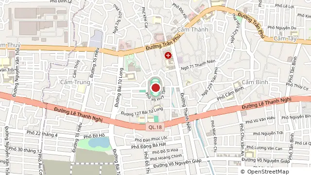 Bản đồ vị trí Sân vận động Cẩm Phả